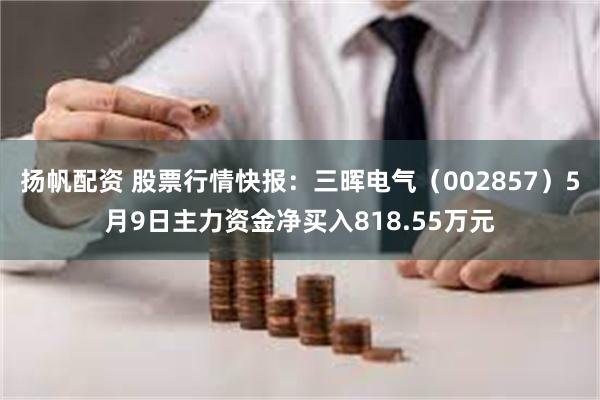 扬帆配资 股票行情快报：三晖电气（002857）5月9日主力资金净买入818.55万元